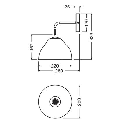 Osram - Nástenné svietidlo CAMEL BELL 1xE14/5,5W/230V