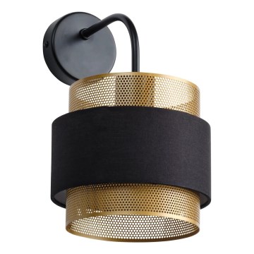 Osram - Nástenné svietidlo DECOR HORNET 1xE27/10W/230V čierna/zlatá