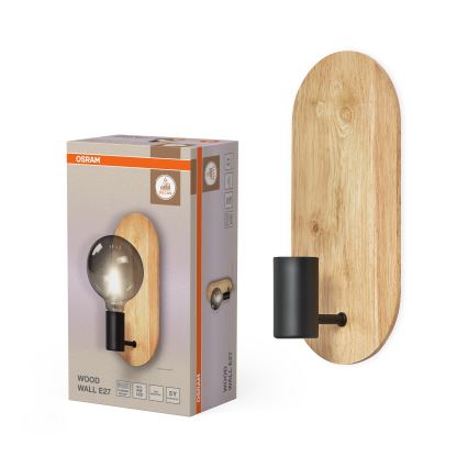 Osram - Nástenné svietidlo DECOR WOOD 1xE27/8W/230V kaučukovník