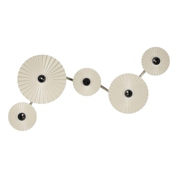Osram - Nástenné svietidlo PLISSEE 5xE27/15W/230V krémové
