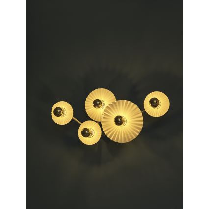 Osram - Nástenné svietidlo PLISSEE 5xE27/15W/230V krémové