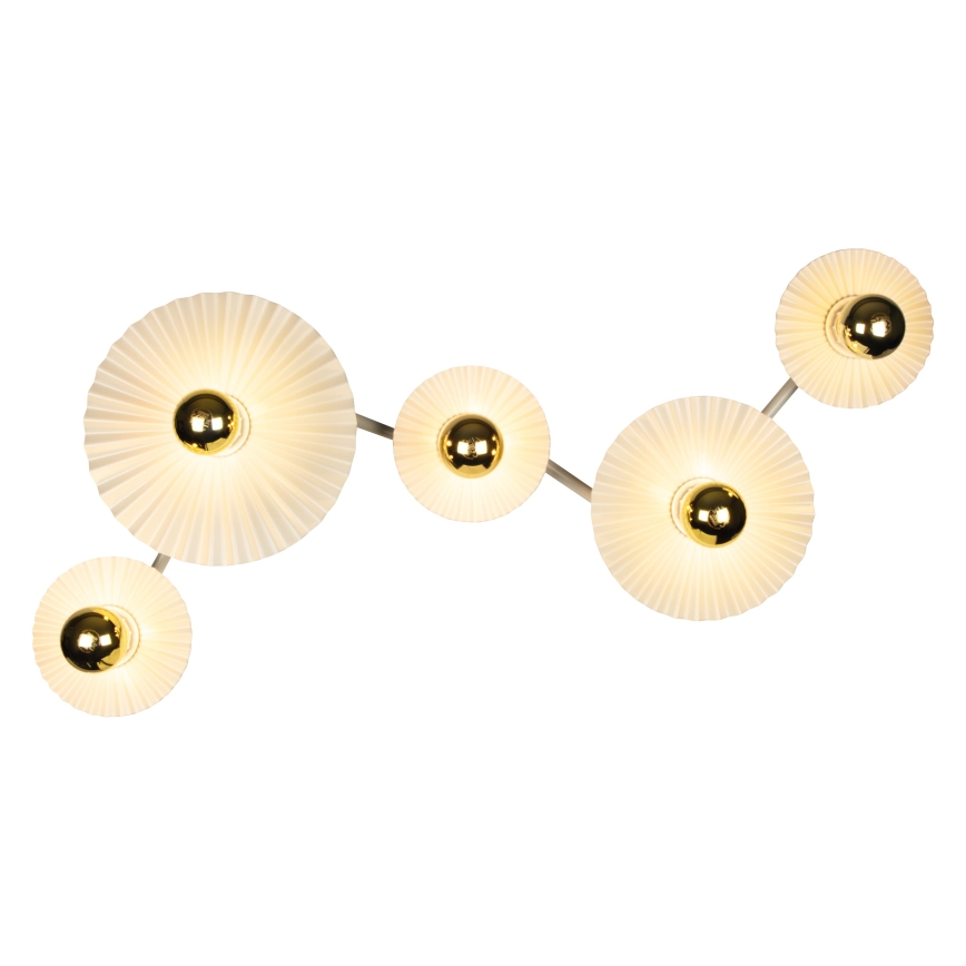Osram - Nástenné svietidlo PLISSEE 5xE27/15W/230V krémové