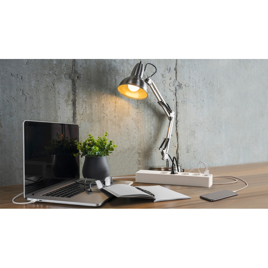 Osram - Predlžovací kábel SMART+ 4Z typ F + 2xUSB-A + 2xUSB-C Wi-Fi