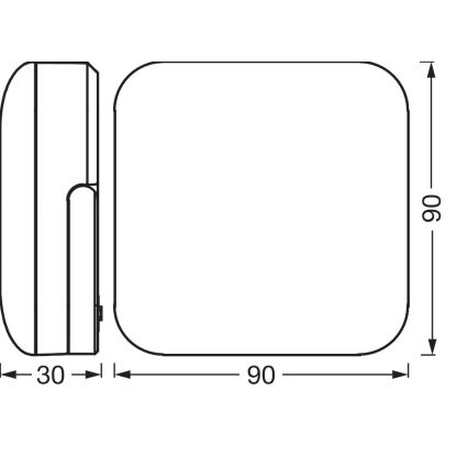 Osram - Prenosné solárne LED svietidlo NIGHTLUX LED/2W/5V IP54 sivé