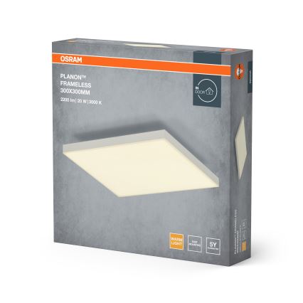 Osram - prisadený LED panel PLANON LED/20W/230V 3000K 30x30 cm biela