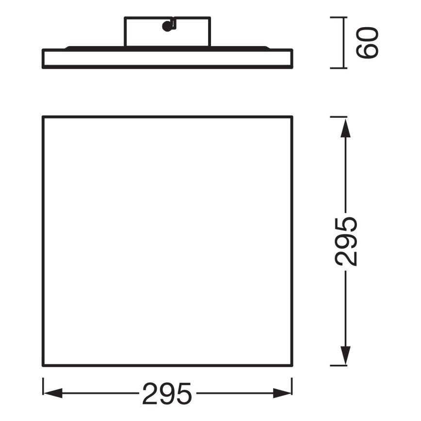 Osram - prisadený LED panel PLANON LED/20W/230V 3000K 30x30 cm biela