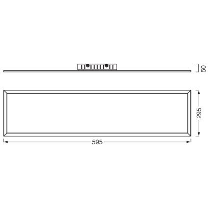 Osram - Prisadený LED panel PLANON LED/22W/230V 4000K 30x60 cm biela
