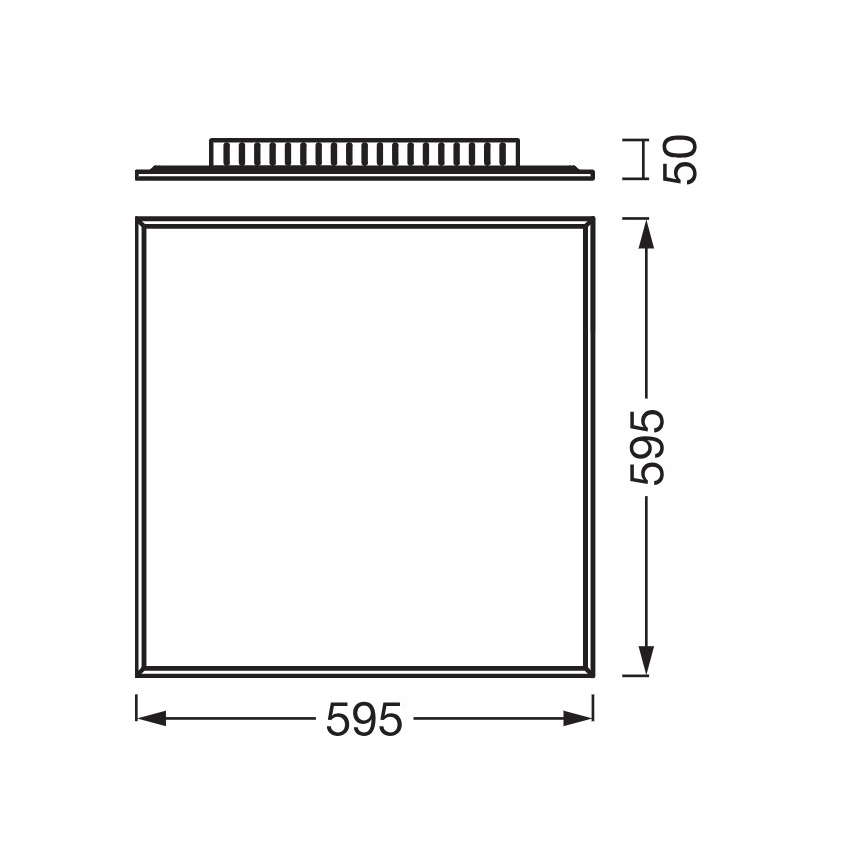 Osram - Prisadený LED panel PLANON LED/40W/230V 4000K 60x60 cm biela