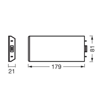 Osram - Rozširujúca sada pre LED svietidlo pod linku UNDERCABINET LED/3,85W/36V 3000K 8,1x17,9 cm čierna