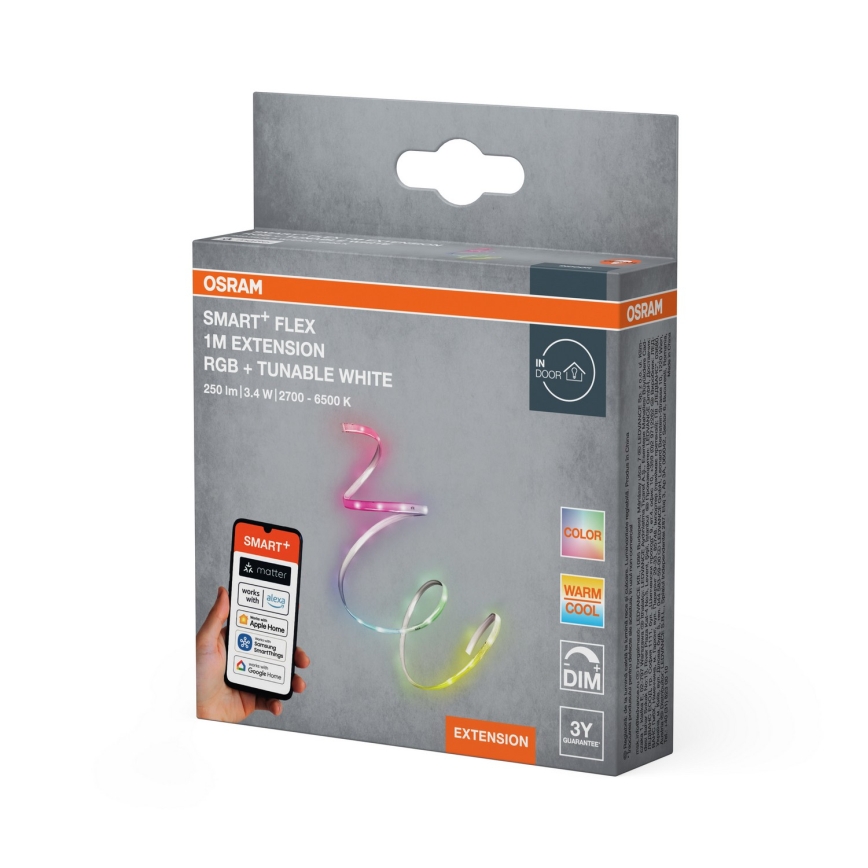 Osram - Rozširovacia sada LED RGB+TW stmievateľného pásika SMART+ FLEX 1m LED/3,4W/24V 2700-6500K Wi-Fi