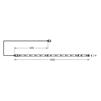 Osram - Rozširovacia sada LED RGB+TW stmievateľného pásika SMART+ FLEX 1m LED/3,4W/24V 2700-6500K Wi-Fi