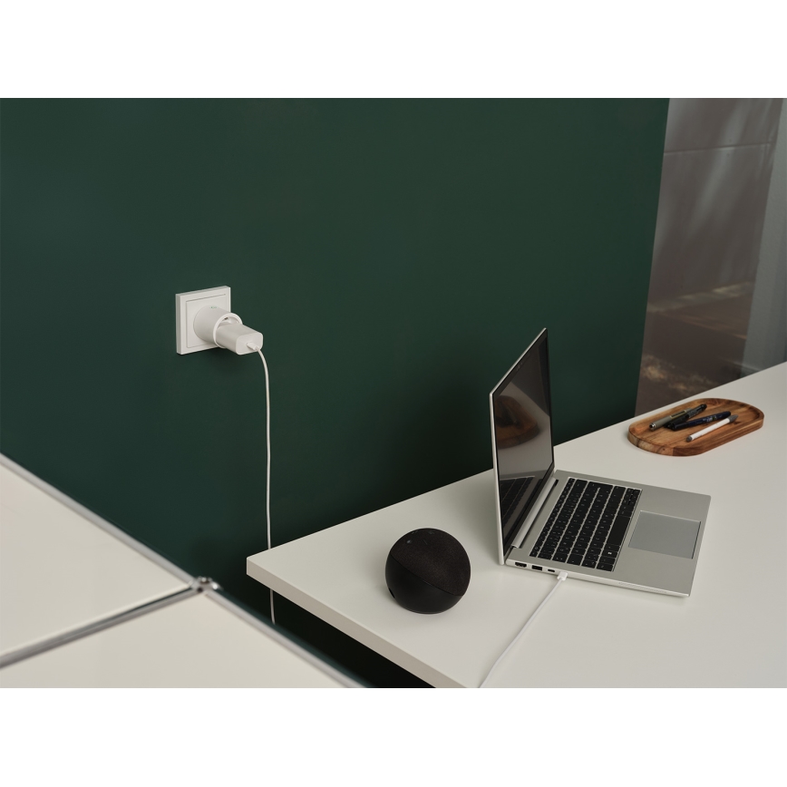 Osram - SADA 2x Inteligentná zásuvka SMART+ MATTER SCHUKO 2300W/230V/10A Wi-Fi biela