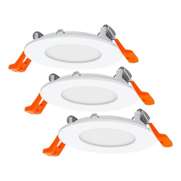 Osram - Sada 3 ks LED zapustených stropných svietidiel SLIM LED/4,5W/230V