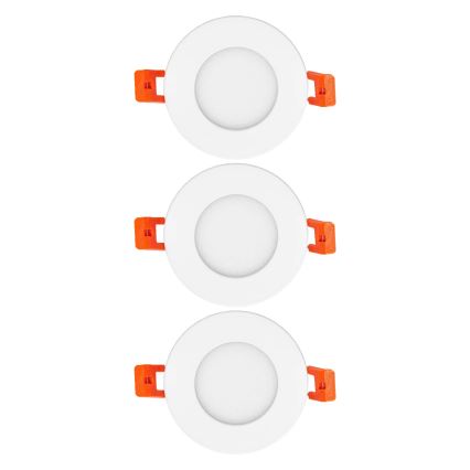 Osram - Sada 3 ks LED zapustených stropných svietidiel SLIM LED/4,5W/230V