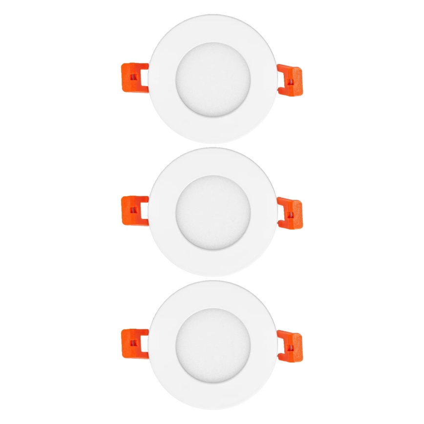 Osram - Sada 3 ks LED zapustených stropných svietidiel SLIM LED/4,5W/230V