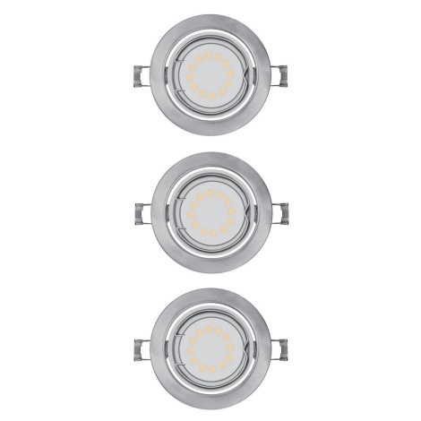 Osram - SADA 3x LED Podhľadové svietidlo 3xGU10/3W/230V