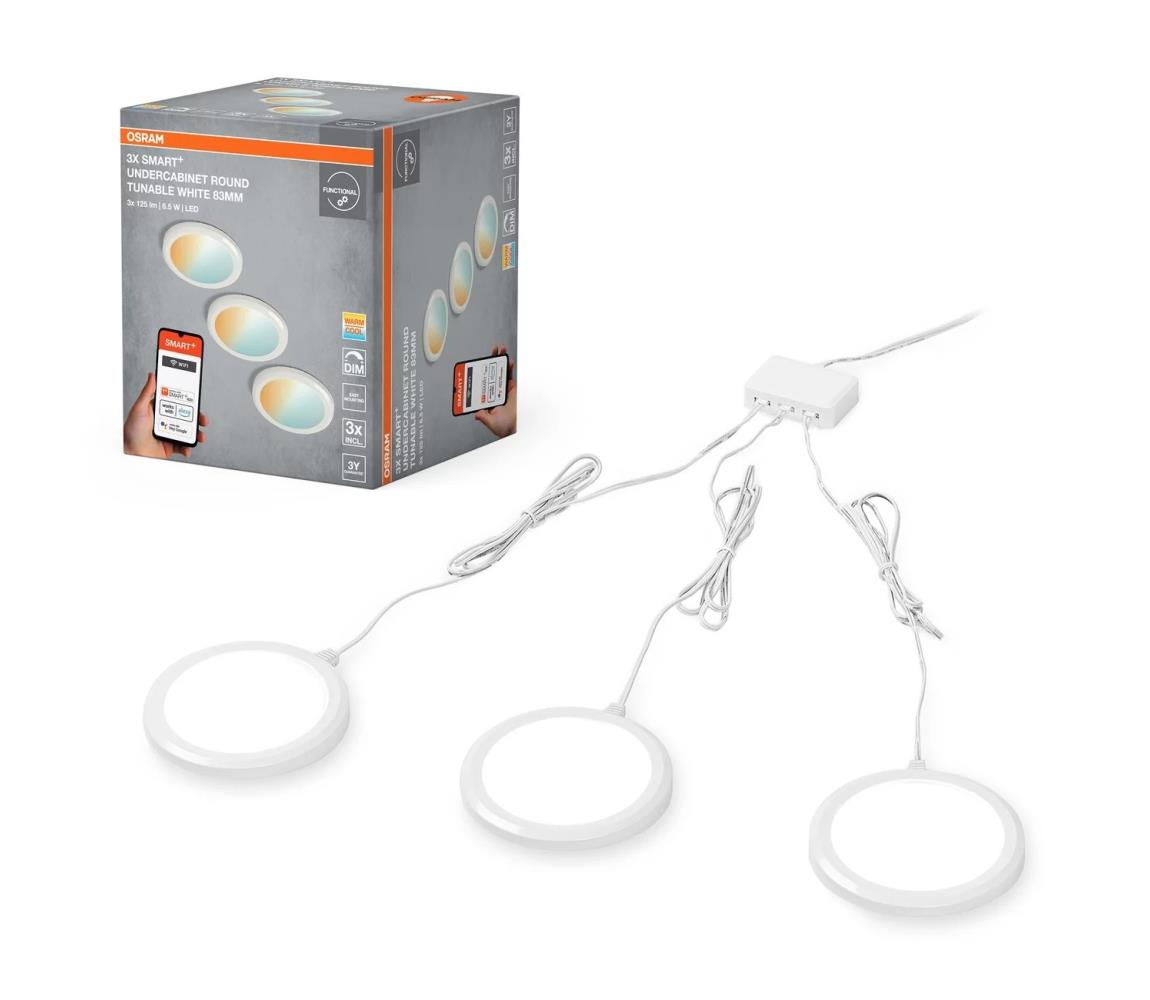 Osram -SADA 3x LED Stmievateľné podlinkové svietidlo SMART+ LED/6,5W/230V Wi-Fi 4099854507519