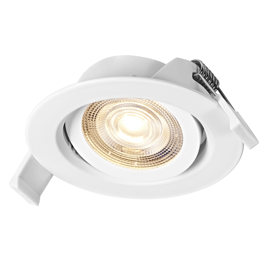 Osram - Sada 3 ks stmievateľných podhľadových svietidiel SPOT LED/4,9W/230V 2700K, priemer 8,7 cm, biela