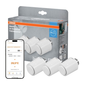 Osram - SADA 3x Termostatické hlavice SMART+ 3xAA Wi-Fi