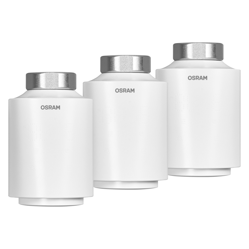 Osram - SADA 3x Termostatické hlavice SMART+ 3xAA Wi-Fi