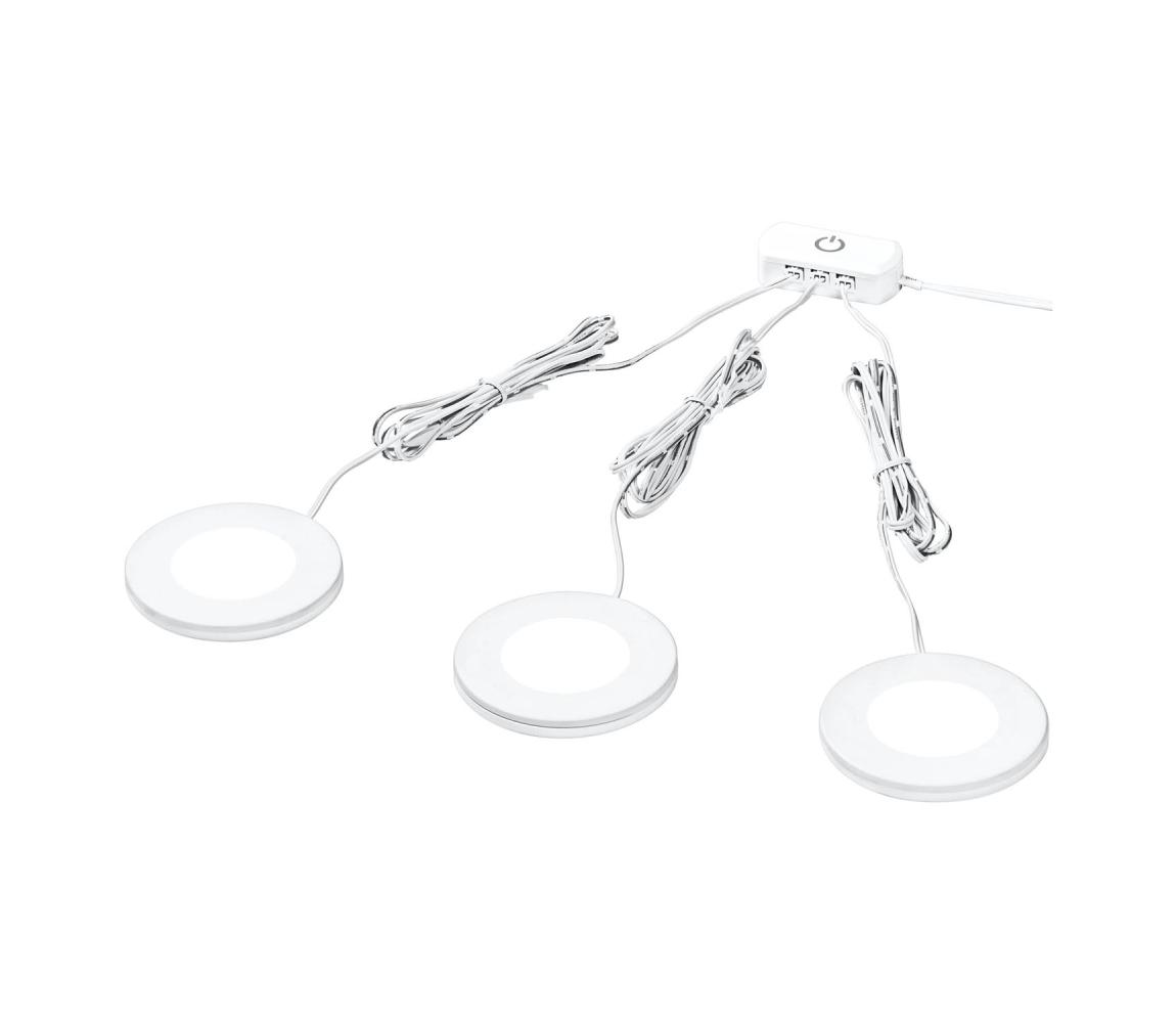 Osram - SADA 3× LED podlinkových svietidiel UNDERCABINET LED/8,5W/230V biela 4099854462450