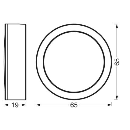 Osram - Sada 3× LED svietidiel pod kuchynskú linku UNDERCABINET LED/3W/230V 3000K čierna