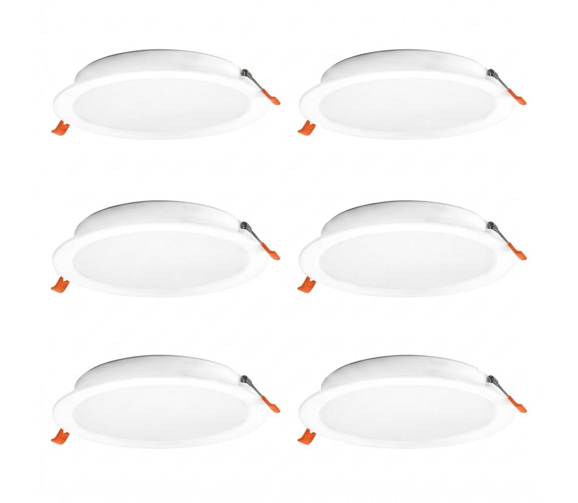 Osram - SADA 6× LED podhľadových svietidiel ESAL LED/18W/230V Ø 22 cm biela 4099854478659