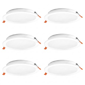 Osram - Sada 6× zapustených stropných LED svietidiel ESSENTIAL LED/18W/230V 4000K, priemer 22 cm, biela