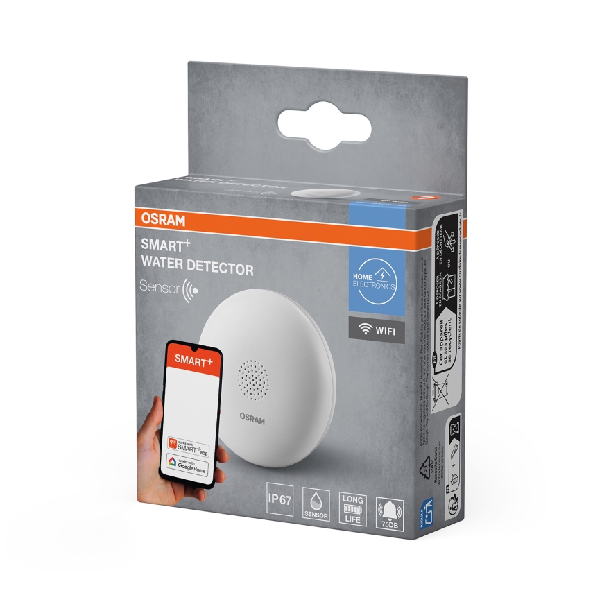 Osram - Senzor úniku vody SMART+ 3V Wi-Fi IP67 1400 mAh