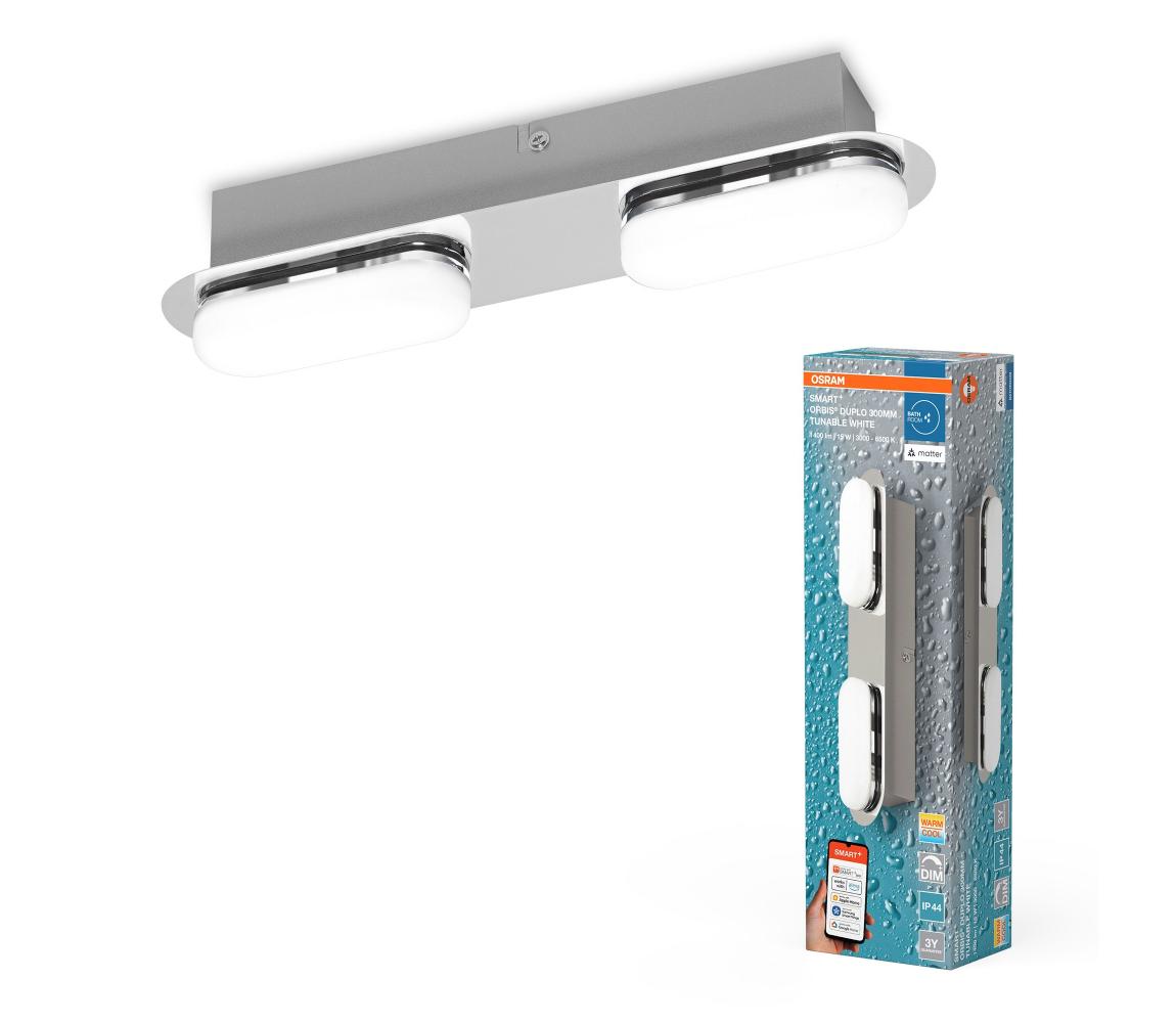 Osram - SMART+ DUPLO stmievateľné kúpeľňové nástenné LED svietidlo 15W/230V IP44 Wi-Fi 4099854473043