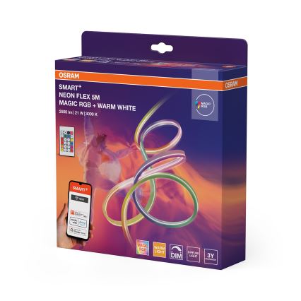 Osram - LED RGBW stmievateľný vonkajší pásik SMART+ MAGIC 5 m LED/21W/230V IP44 Wi-Fi + diaľkové ovládanie