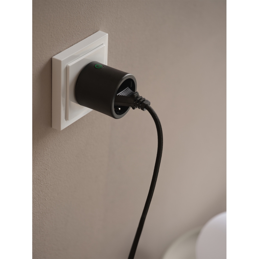 Osram - SMART+ SCHUKO inteligentná zásuvka 2300W/230V/10A čierna