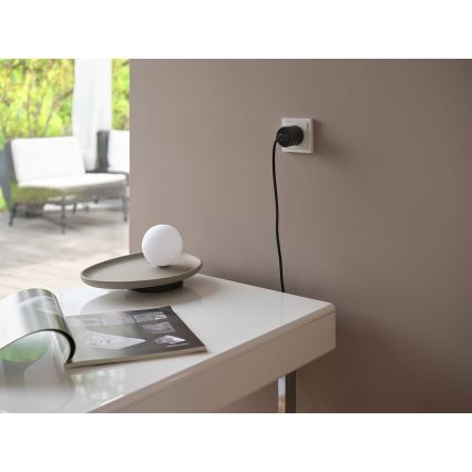 Osram - SMART+ SCHUKO inteligentná zásuvka 2300W/230V/10A čierna