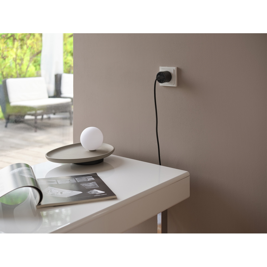 Osram - SMART+ SCHUKO inteligentná zásuvka 2300W/230V/10A čierna