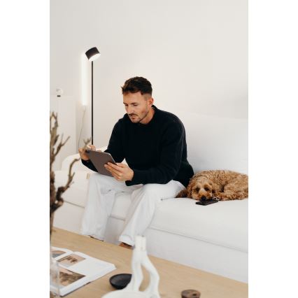 Osram - LED Stmievaná dotyková stojacia lampa DECOR KYOTO LED/12W/230V CRI 90 čierna