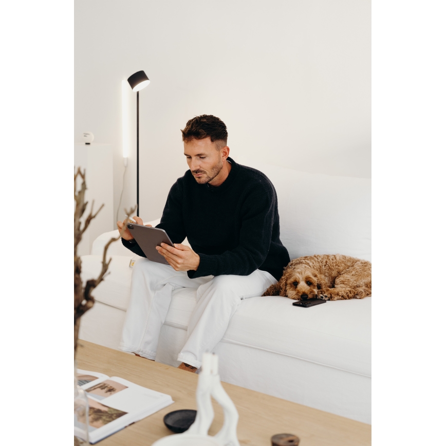 Osram - LED Stmievaná dotyková stojacia lampa DECOR KYOTO LED/12W/230V CRI 90 čierna