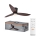 Osram - Stmievaný LED stropný ventilátor FOHN LED/18W/230V 3000/4000/6500K + diaľkové ovládanie