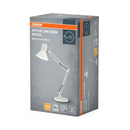 Osram - stmievateľná LED stolná lampa OFFICE LINE LED/9W/230V 3000K biela