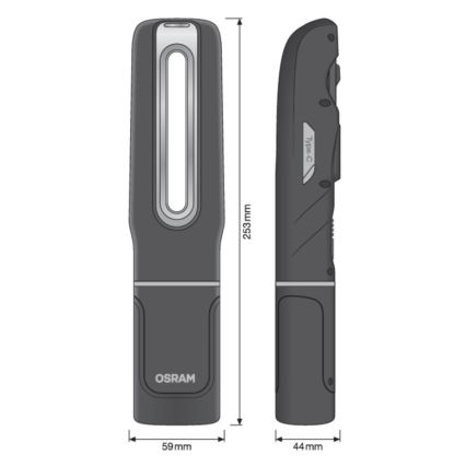 Osram - stmievateľná nabíjateľná LED baterka LEDINSPECT MAX500 LED/16W/3,7V IP65 4500 mAh