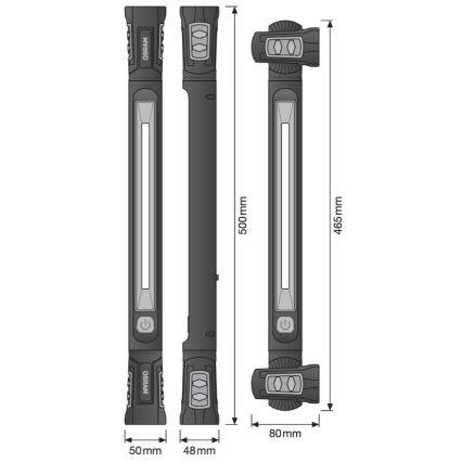 Osram - LED stmievateľné nabíjateľné svietidlo LEDINSPECT UTILITY1000 LED/19W/7,4V 2600 mAh