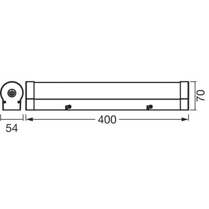 Osram - LED stmievateľné osvetlenie zrkadla do kúpeľne ORBIS TUBE LED/9W/230V 3000/4000K 40 cm IP44 hnedá