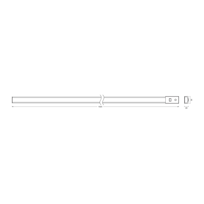 Osram - LED stmievateľné podlinkové svietidlo s pohybovým senzorom BATTEN LED/21W/230V 2700/4000/6500K 150,4 cm biela