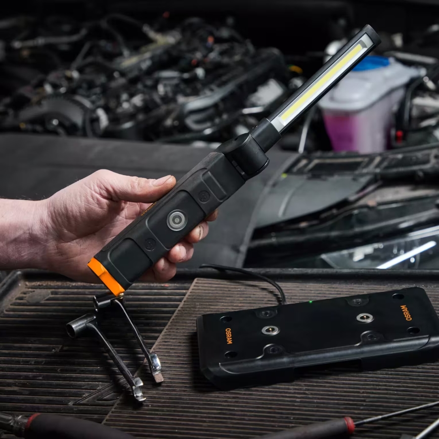 Osram - stmievateľná nabíjateľná LED baterka LEDINSPECT WIRE-FREE SLIM 600 LED/5W/3,7V IP54 2600 mAh