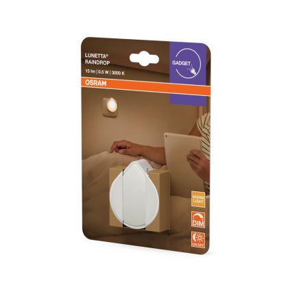 Osram - Stmievateľné LED orientačné svietidlo do zásuvky LUNETTA LED/0,5W/230V