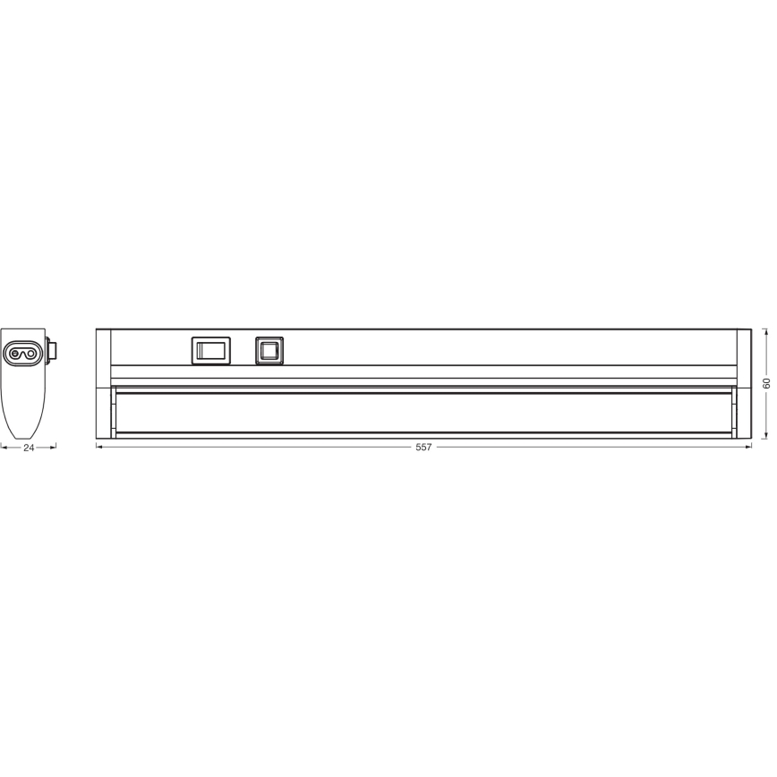 Osram - stmievateľné LED svietidlo pod kuchynskú linku LINEAR TURN LED/10W/230V 3000/4000/6500K 55 cm biele