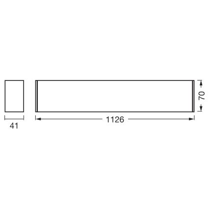 Osram - LED stmievateľné stropné svietidlo OFFICE LINE LED/11/20/30W/230V 4000K 112,6 cm biele