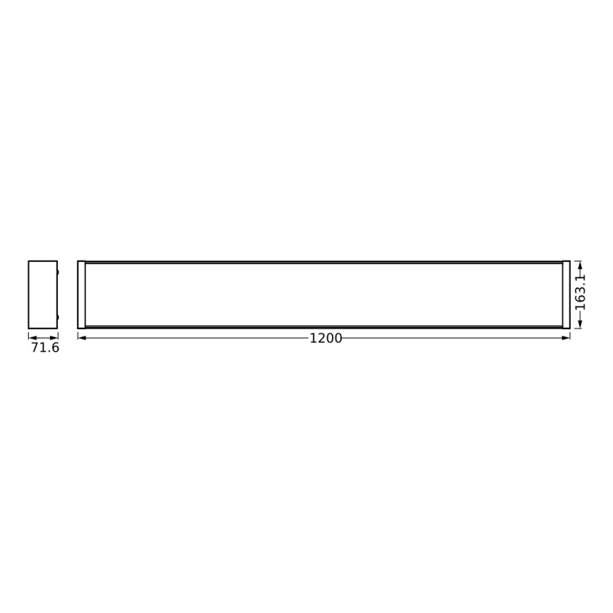Osram - LED stmievateľné stropné svietidlo OFFICE LINE LED/40W/230V 120 cm + diaľkové ovládanie