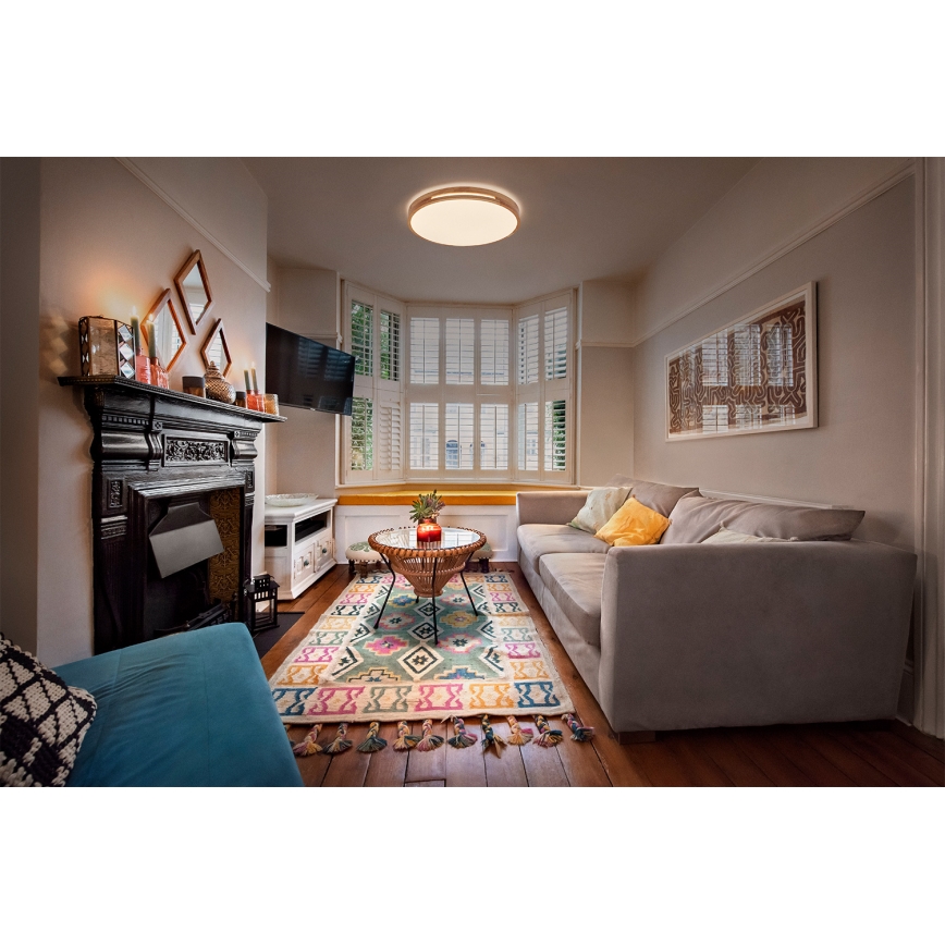 Osram – stmievateľné LED stropné svietidlo ORBIS WOODBURRY, 16 W, 230 V, priemer 30 cm