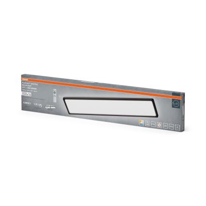 Osram - LED stmievateľné kúpeľňové stropné svietidlo PLANON EASYFIX LED/30W/230V 2600-6000K 20x98 cm IP54 čierne + diaľkové ovládanie