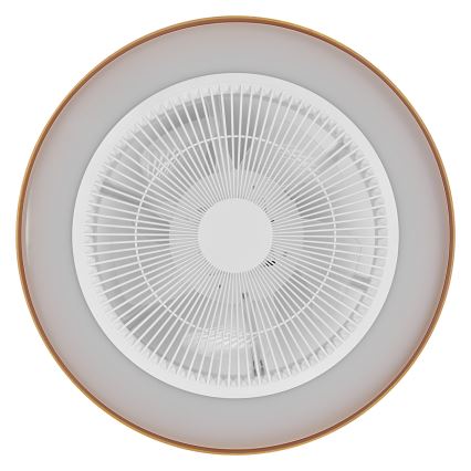 Osram - LED stmievateľné stropné svietidlo s ventilátorom CEILING FAN LED/49W/230V 2700-6500K biela/zlatá + diaľkové ovládanie